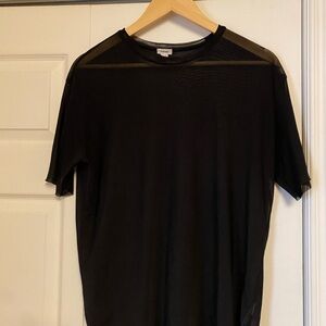 Garage Black Mesh Top